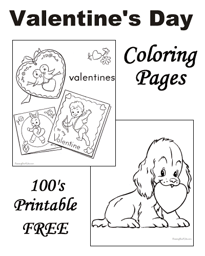 valentine's day coloring pages  free and printable